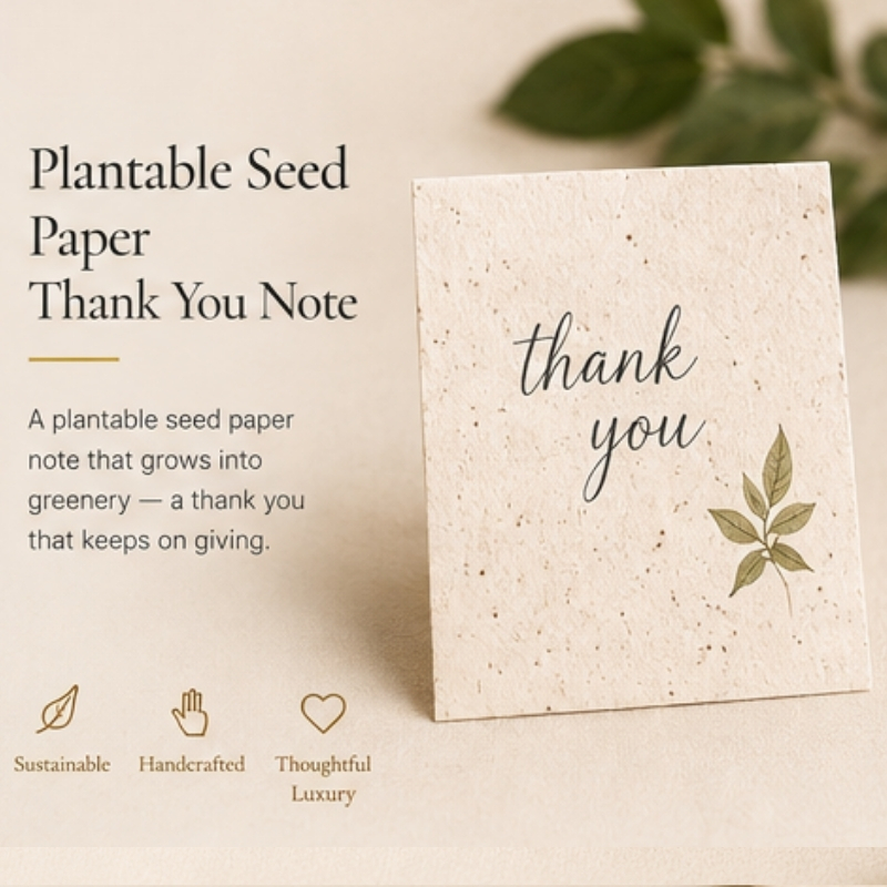 Plantable Seed Paper Thank You Note