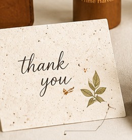 Plantable Seed Paper Thank You Note